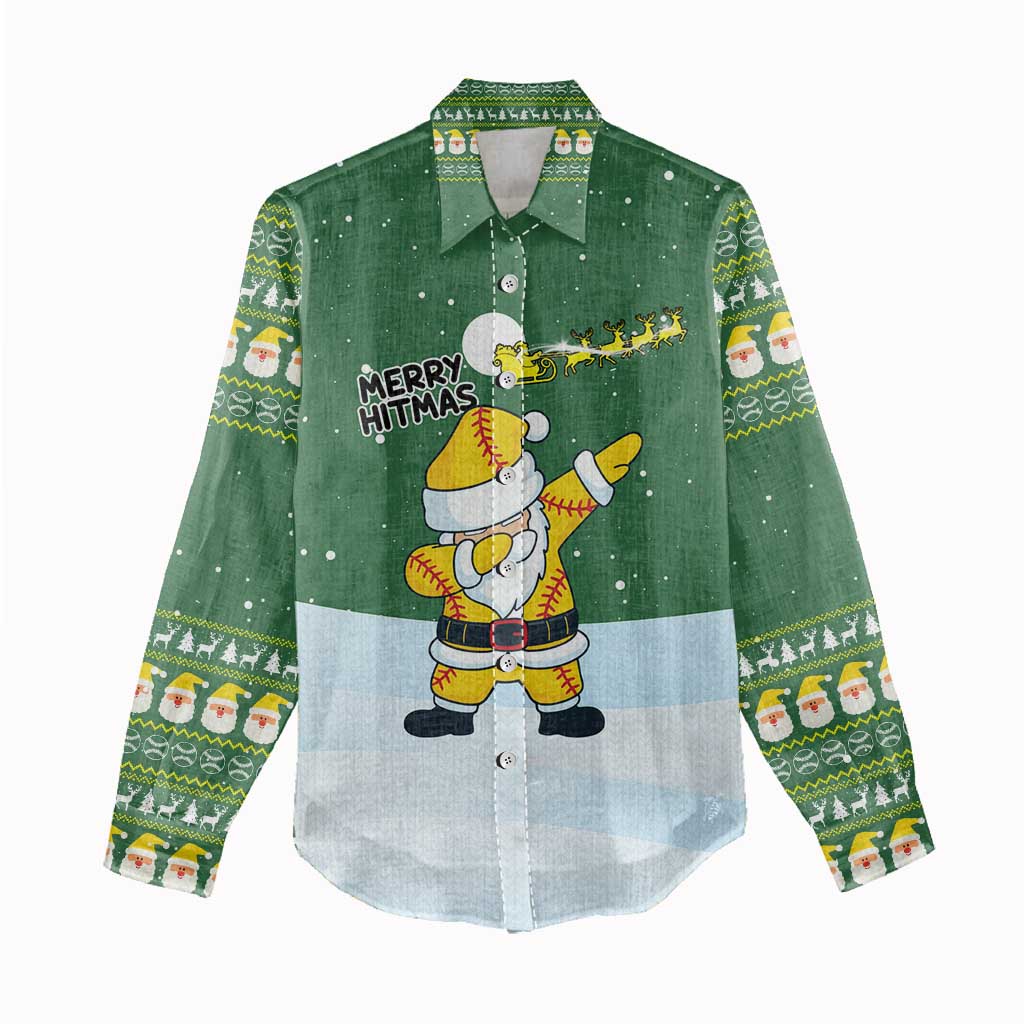 Merry Hitsmas Christmas Yall Christmas Women Casual Shirt Xmas Holiday Patterns - Wonder Print Shop