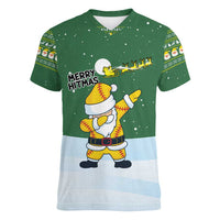Merry Hitsmas Christmas Yall Christmas Women V-Neck T-Shirt Xmas Holiday Patterns - Wonder Print Shop