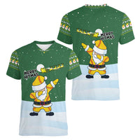 Merry Hitsmas Christmas Yall Christmas Women V-Neck T-Shirt Xmas Holiday Patterns - Wonder Print Shop