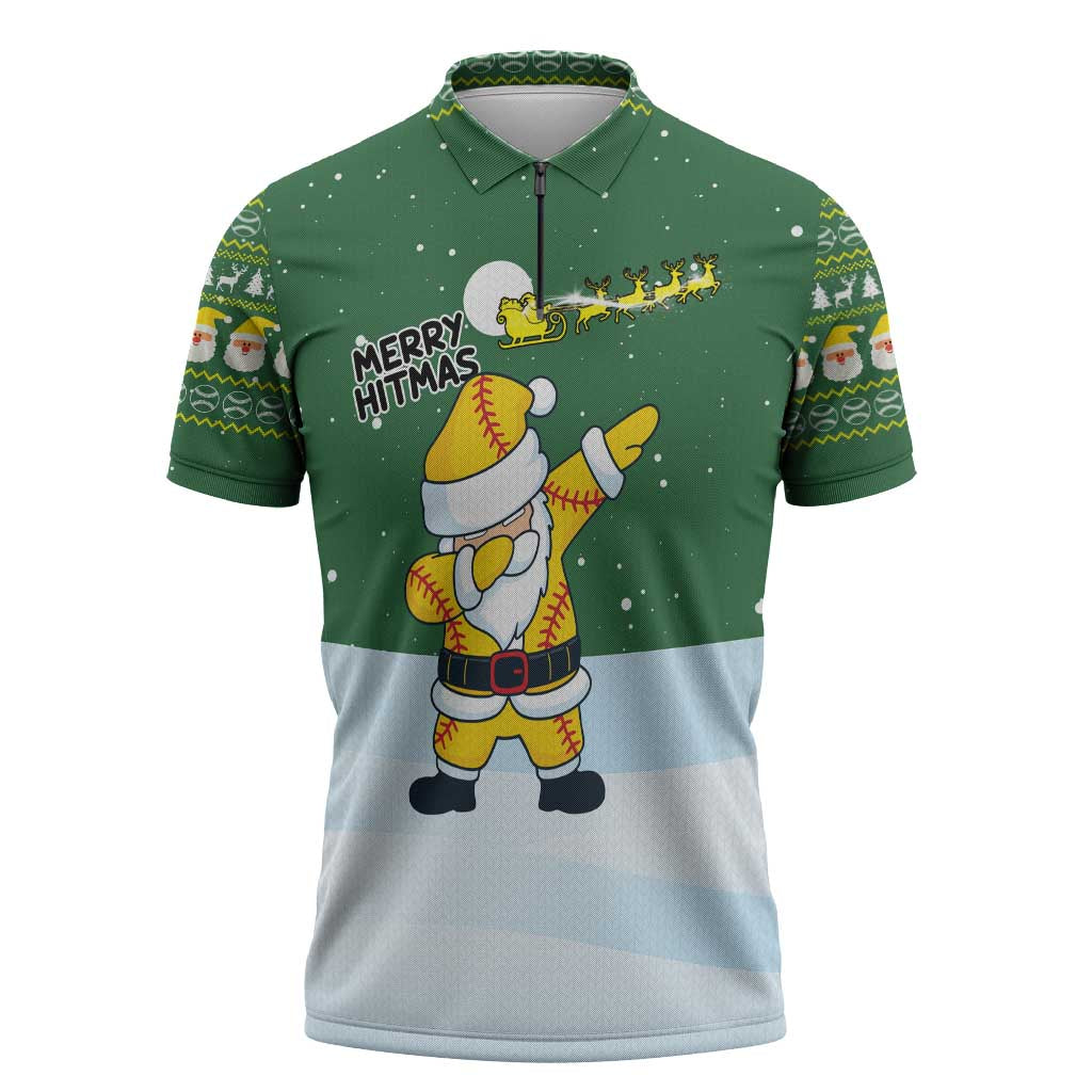 Merry Hitsmas Christmas Yall Christmas Zipper Polo Shirt Xmas Holiday Patterns - Wonder Print Shop