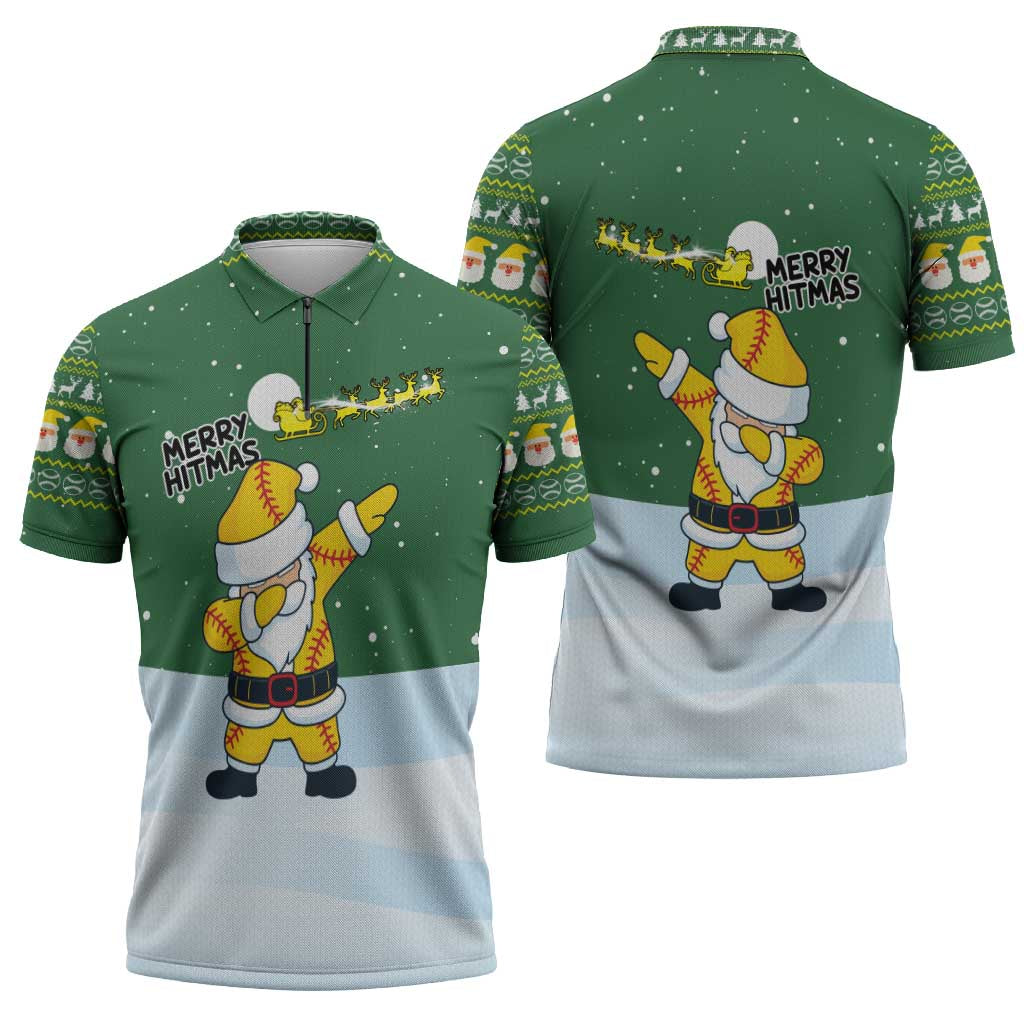 Merry Hitsmas Christmas Yall Christmas Zipper Polo Shirt Xmas Holiday Patterns - Wonder Print Shop
