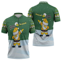 Merry Hitsmas Christmas Yall Christmas Zipper Polo Shirt Xmas Holiday Patterns - Wonder Print Shop