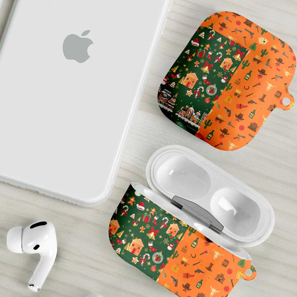 Merry Kiss My Texas Christmas AirPods Case Xmas Holiday Patterns - Wonder Print Shop