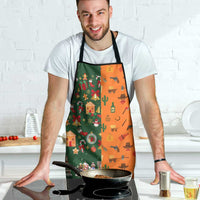 Merry Kiss My Texas Christmas Apron Xmas Holiday Patterns - Wonder Print Shop