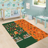 Merry Kiss My Texas Christmas Area Rug Xmas Holiday Patterns - Wonder Print Shop