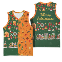 Merry Kiss My Texas Christmas Basketball Jersey Xmas Holiday Patterns - Wonder Print Shop