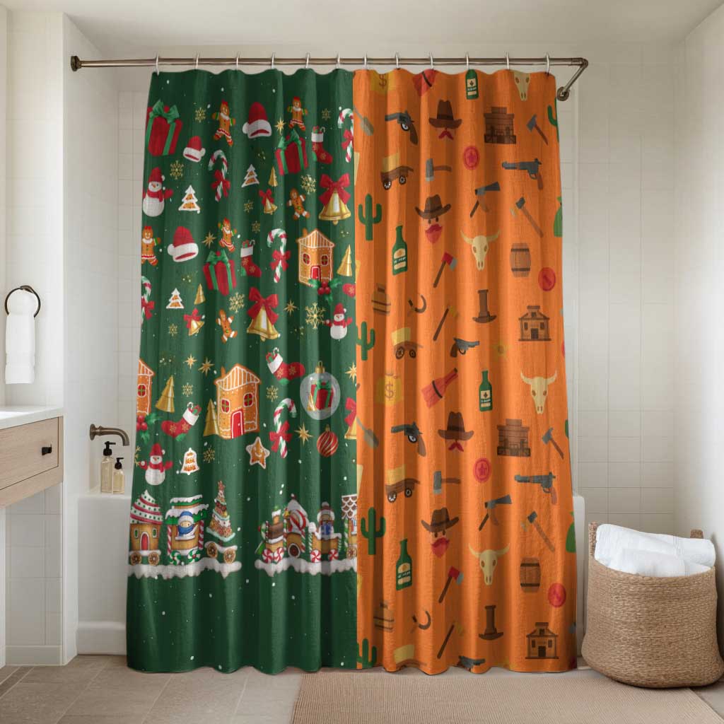 Merry Kiss My Texas Christmas Bathroom Set Xmas Holiday Patterns - Wonder Print Shop