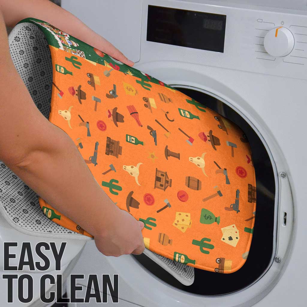 Merry Kiss My Texas Christmas Bathroom Set Xmas Holiday Patterns - Wonder Print Shop