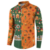 Merry Kiss My Texas Christmas Button Sweatshirt Xmas Holiday Patterns - Wonder Print Shop