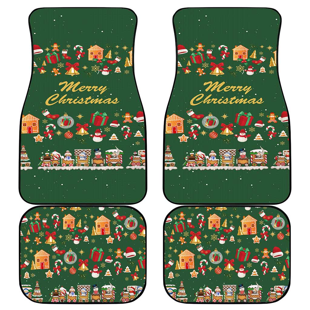 Merry Kiss My Texas Christmas Car Mats Xmas Holiday Patterns - Wonder Print Shop