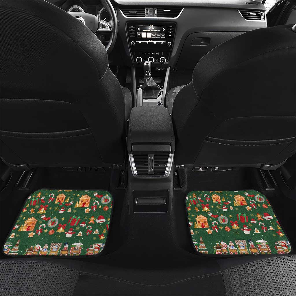 Merry Kiss My Texas Christmas Car Mats Xmas Holiday Patterns - Wonder Print Shop