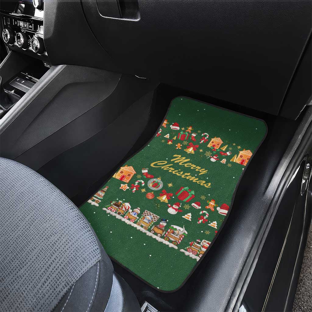 Merry Kiss My Texas Christmas Car Mats Xmas Holiday Patterns - Wonder Print Shop