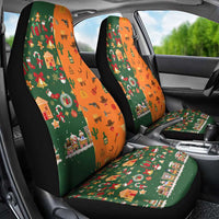 Merry Kiss My Texas Christmas Car Seat Cover Xmas Holiday Patterns - Wonder Print Shop