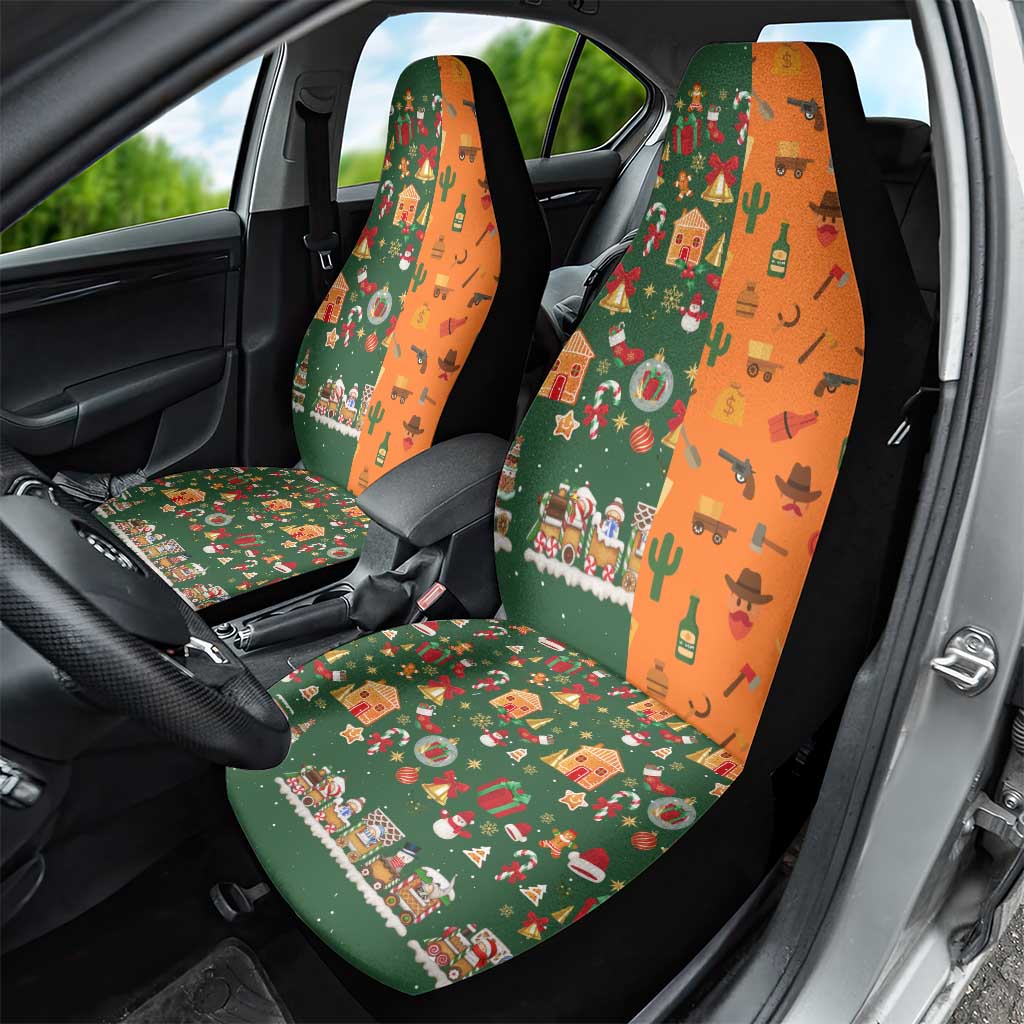 Merry Kiss My Texas Christmas Car Seat Cover Xmas Holiday Patterns - Wonder Print Shop