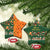 Merry Kiss My Texas Christmas Ceramic Ornament Xmas Holiday Patterns - Wonder Print Shop