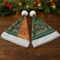 Merry Kiss My Texas Christmas Santa Hat Xmas Holiday Patterns - Wonder Print Shop