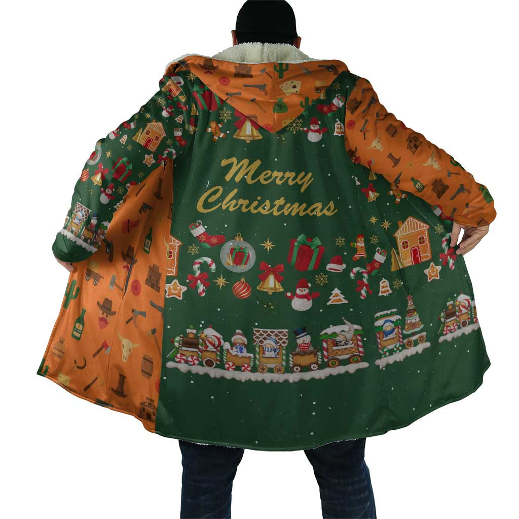 Merry Kiss My Texas Christmas Cloak Xmas Holiday Patterns - Wonder Print Shop