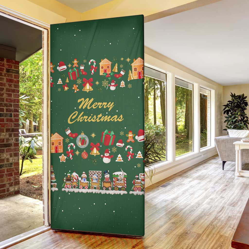 Merry Kiss My Texas Christmas Door Cover Xmas Holiday Patterns - Wonder Print Shop