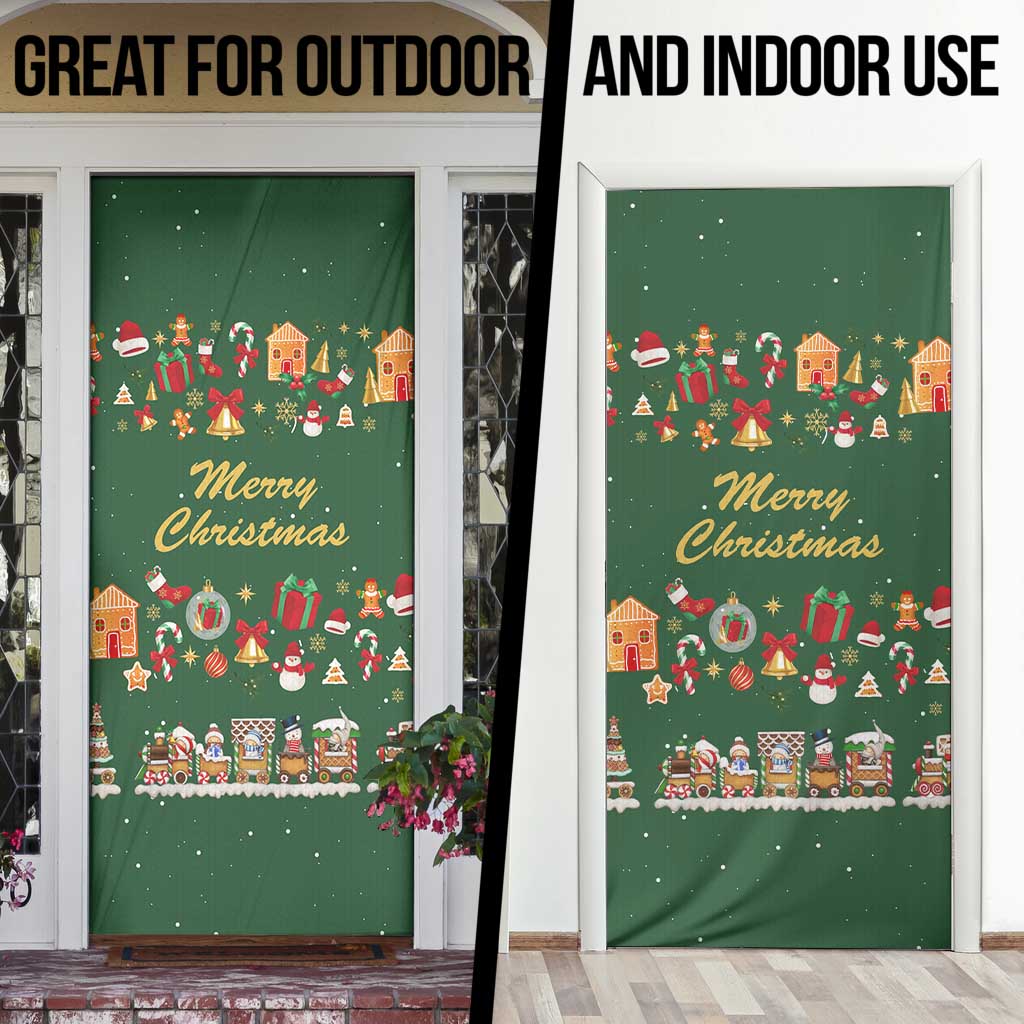 Merry Kiss My Texas Christmas Door Cover Xmas Holiday Patterns - Wonder Print Shop