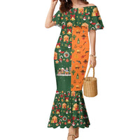 Merry Kiss My Texas Christmas Family Matching Mermaid Dress and Hawaiian Shirt Xmas Holiday Patterns - Wonder Print Shop