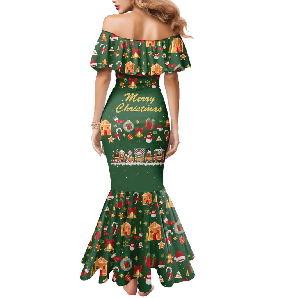 Merry Kiss My Texas Christmas Family Matching Mermaid Dress and Hawaiian Shirt Xmas Holiday Patterns - Wonder Print Shop