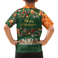 Merry Kiss My Texas Christmas Family Matching Off The Shoulder Long Sleeve Dress and Hawaiian Shirt Xmas Holiday Patterns - Wonder Print Shop