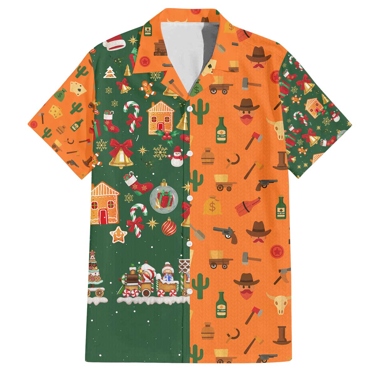Merry Kiss My Texas Christmas Family Matching Off The Shoulder Long Sleeve Dress and Hawaiian Shirt Xmas Holiday Patterns - Wonder Print Shop