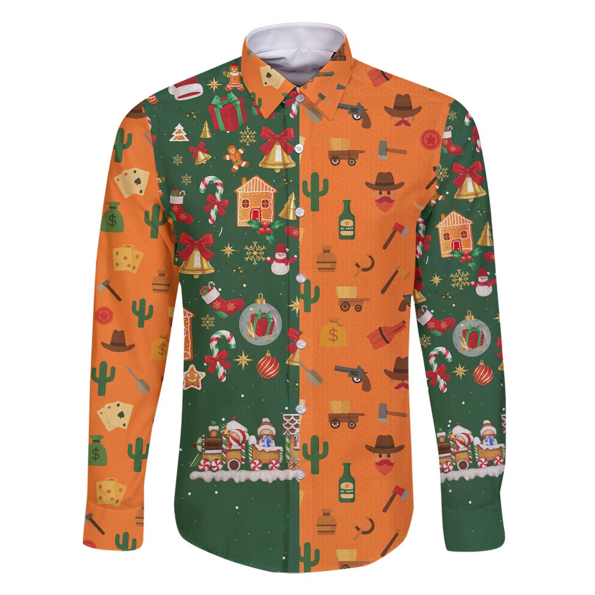 Merry Kiss My Texas Christmas Family Matching Off The Shoulder Long Sleeve Dress and Hawaiian Shirt Xmas Holiday Patterns - Wonder Print Shop