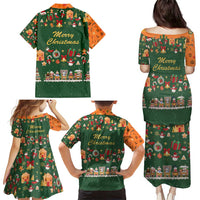 Merry Kiss My Texas Christmas Family Matching Puletasi and Hawaiian Shirt Xmas Holiday Patterns - Wonder Print Shop