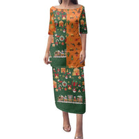 Merry Kiss My Texas Christmas Family Matching Puletasi and Hawaiian Shirt Xmas Holiday Patterns - Wonder Print Shop