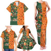 Merry Kiss My Texas Christmas Family Matching Tank Maxi Dress and Hawaiian Shirt Xmas Holiday Patterns - Wonder Print Shop