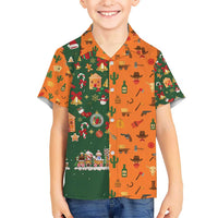 Merry Kiss My Texas Christmas Hawaiian Shirt Xmas Holiday Patterns - Wonder Print Shop