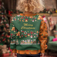 Merry Kiss My Texas Christmas Kid Ugly Christmas Sweater Xmas Holiday Patterns - Wonder Print Shop