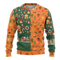 Merry Kiss My Texas Christmas Ugly Christmas Sweater Xmas Holiday Patterns - Wonder Print Shop