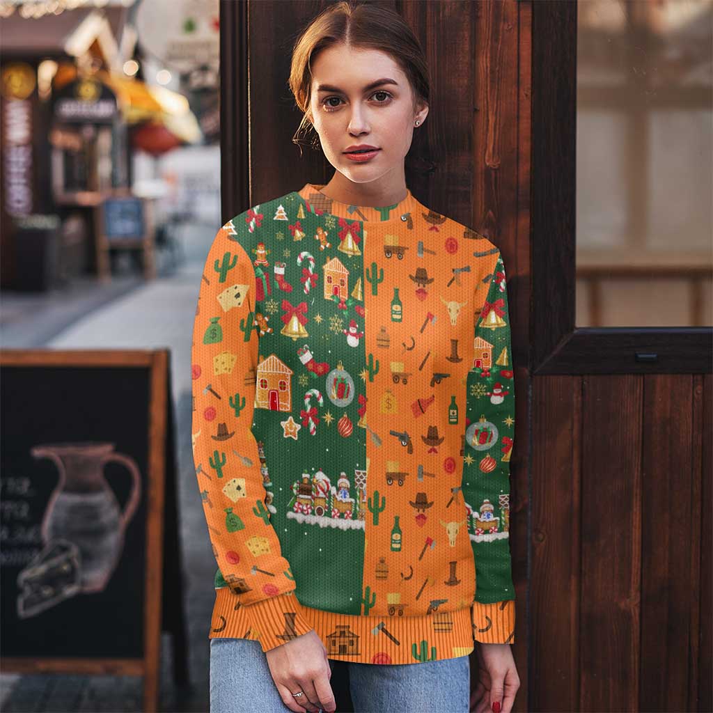 Merry Kiss My Texas Christmas Ugly Christmas Sweater Xmas Holiday Patterns - Wonder Print Shop