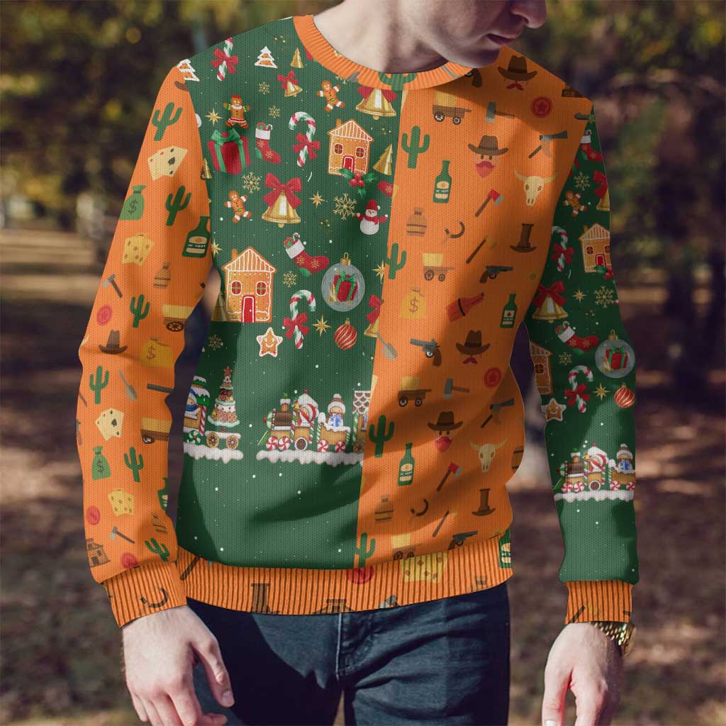 Merry Kiss My Texas Christmas Ugly Christmas Sweater Xmas Holiday Patterns - Wonder Print Shop