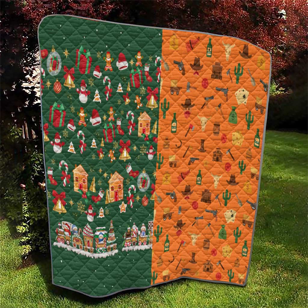 Merry Kiss My Texas Christmas Quilt Xmas Holiday Patterns - Wonder Print Shop