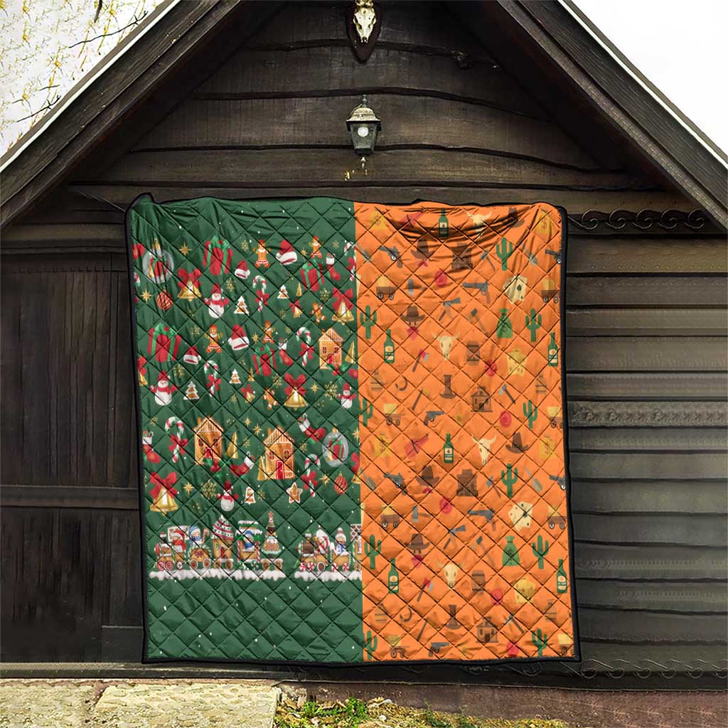 Merry Kiss My Texas Christmas Quilt Xmas Holiday Patterns - Wonder Print Shop