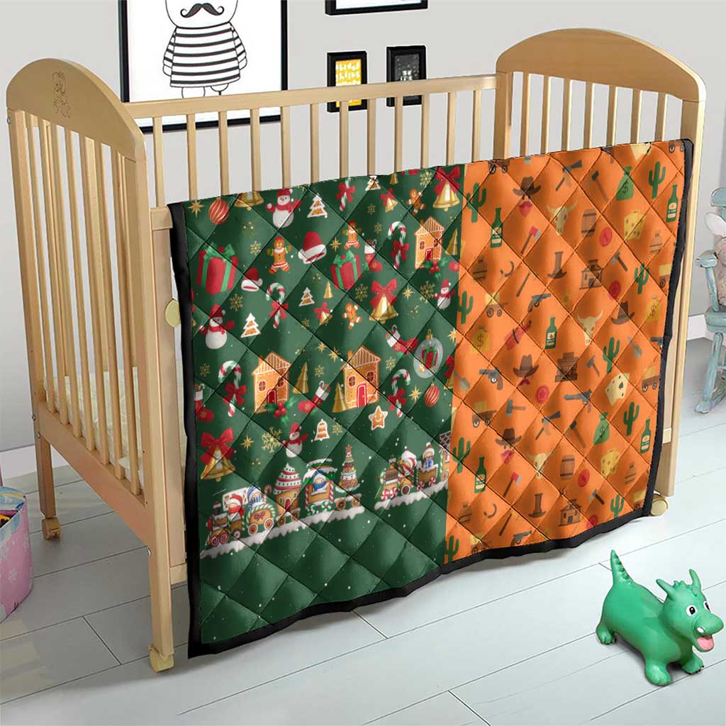 Merry Kiss My Texas Christmas Quilt Xmas Holiday Patterns - Wonder Print Shop