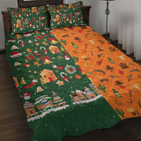 Merry Kiss My Texas Christmas Quilt Bed Set Xmas Holiday Patterns - Wonder Print Shop