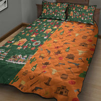 Merry Kiss My Texas Christmas Quilt Bed Set Xmas Holiday Patterns - Wonder Print Shop