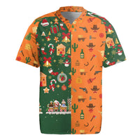 Merry Kiss My Texas Christmas Rugby Jersey Xmas Holiday Patterns - Wonder Print Shop