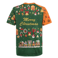 Merry Kiss My Texas Christmas Rugby Jersey Xmas Holiday Patterns - Wonder Print Shop
