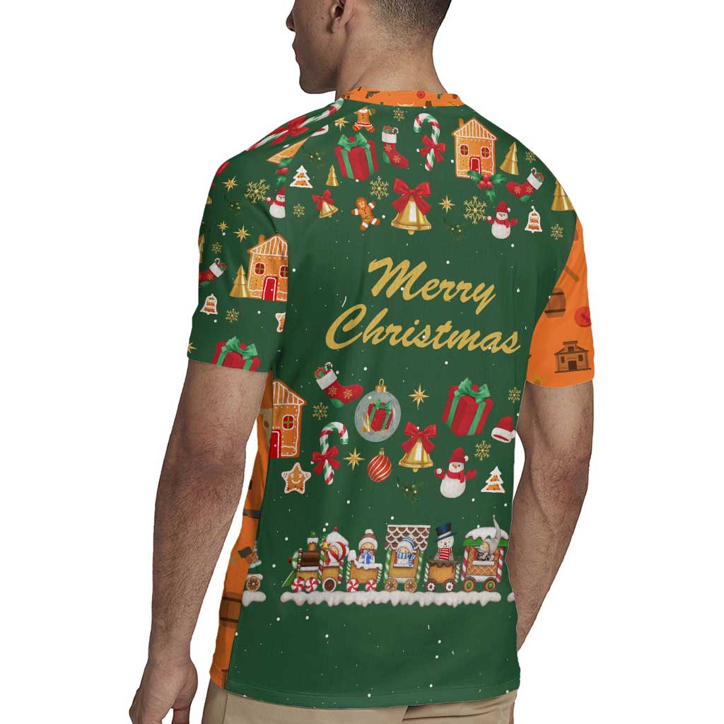 Merry Kiss My Texas Christmas Rugby Jersey Xmas Holiday Patterns - Wonder Print Shop