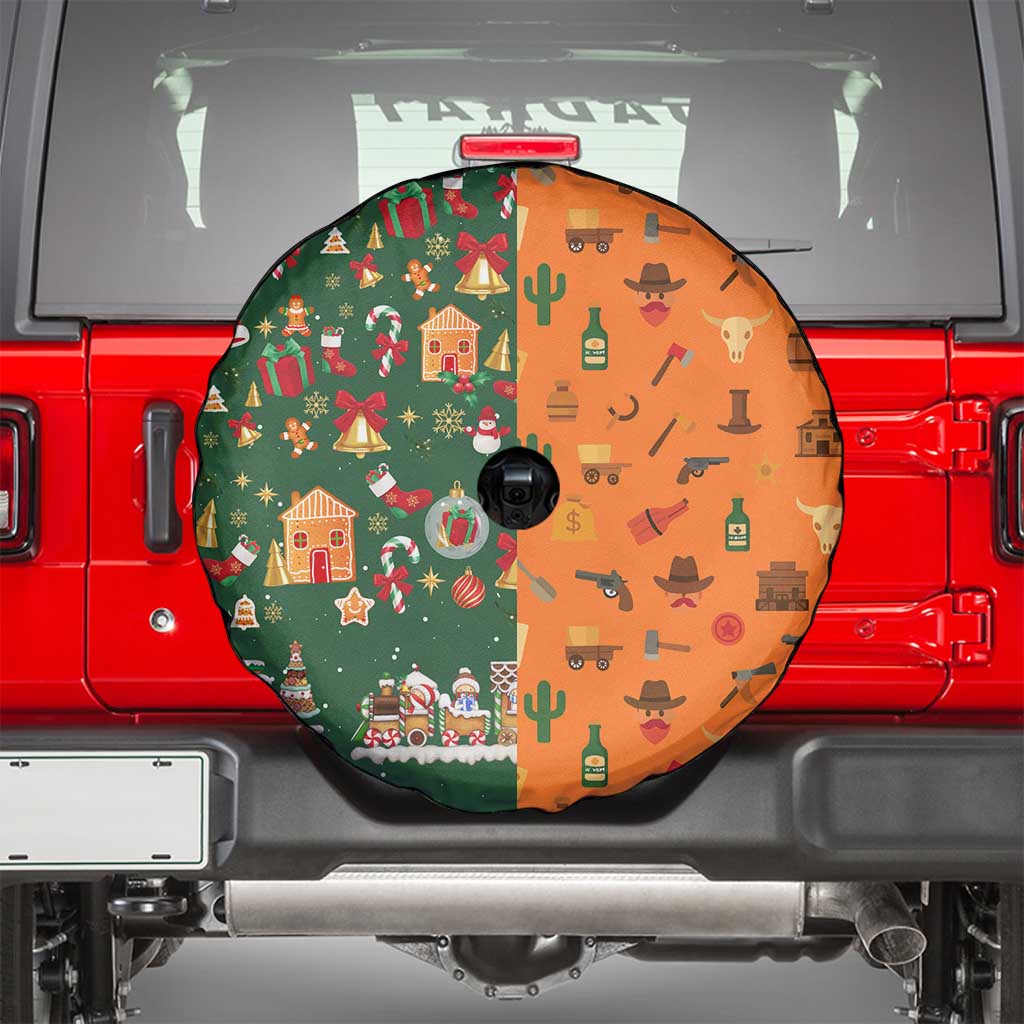 Merry Kiss My Texas Christmas Spare Tire Cover Xmas Holiday Patterns - Wonder Print Shop