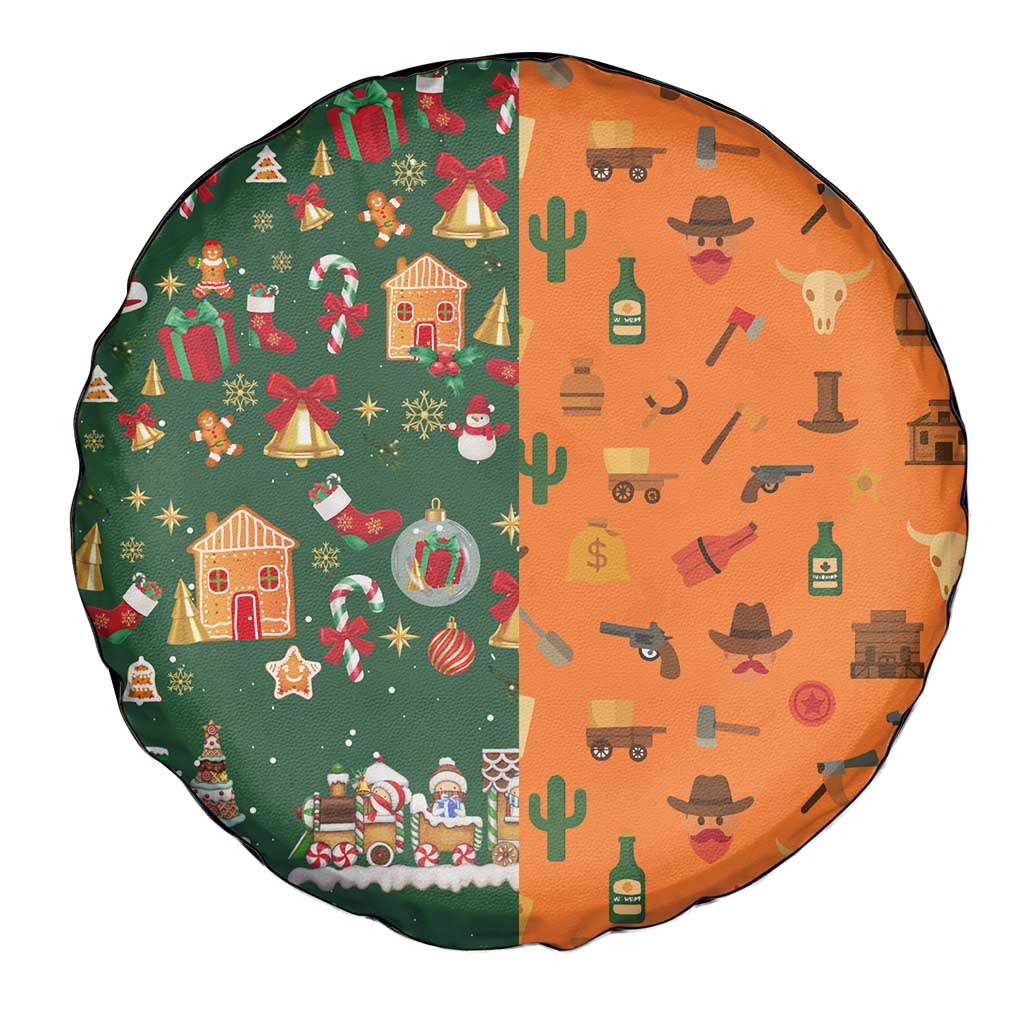 Merry Kiss My Texas Christmas Spare Tire Cover Xmas Holiday Patterns - Wonder Print Shop