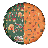 Merry Kiss My Texas Christmas Spare Tire Cover Xmas Holiday Patterns - Wonder Print Shop