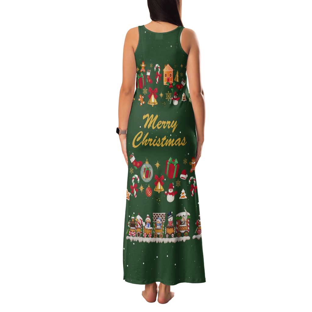 Merry Kiss My Texas Christmas Tank Maxi Dress Xmas Holiday Patterns - Wonder Print Shop