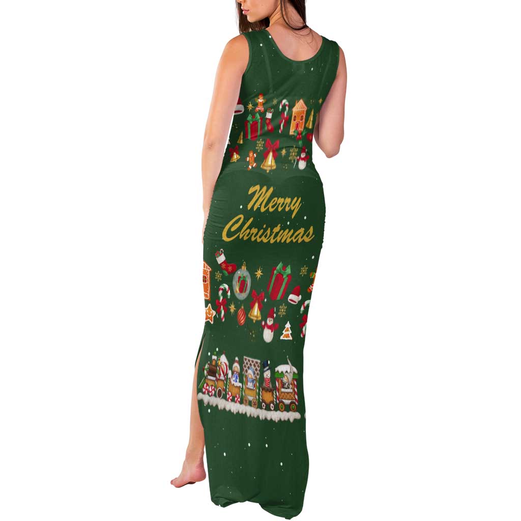 Merry Kiss My Texas Christmas Tank Maxi Dress Xmas Holiday Patterns - Wonder Print Shop