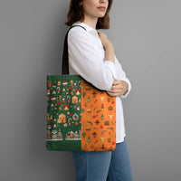 Merry Kiss My Texas Christmas Tote Bag Xmas Holiday Patterns - Wonder Print Shop
